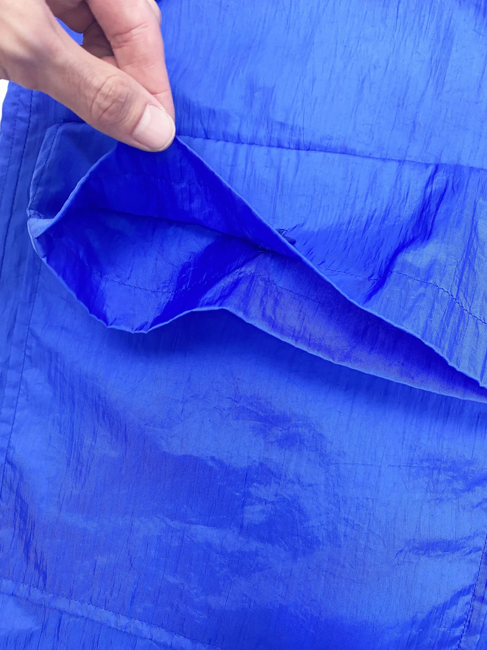 Issey Miyake Windcoat 90s blue packable trench — JAMES VELORIA